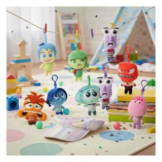 Λούτρινο Μπρελόκ 3D Plush Keychain - Disney - Inside Out (12cm) (Random)