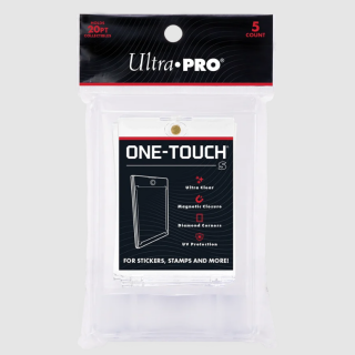Ultra Pro - One-Touch Magnetic Holder up to 20pt for Stickers, Stamps and more! (5 Pieces)