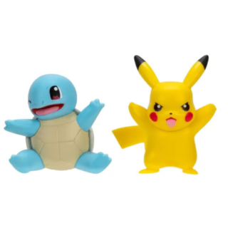 Φιγούρα Jazwares Vinyl Figure - Pokemon Battle Figure Pack - First Partner - Pikachu and Squirtle