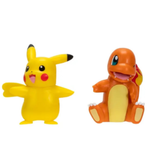 Φιγούρα Jazwares Vinyl Figure - Pokemon Battle Figure Pack - First Partner - Pikachu and Charmander