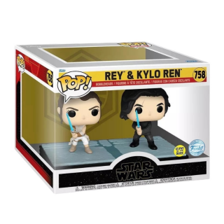 Φιγούρα Funko POP! Moment Star Wars - The Rise of Skywalker - Rey and Kylo Ren (Glows in the Dark) (Special Edition) #758