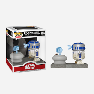 Φιγούρα Funko POP! Deluxe Star Wars - R2-D2 and Princess Leia Hologram #766
