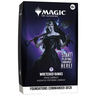 Magic the Gathering TCG - Commander Deck - Foundations Starter - Wretched Ranks (Black)