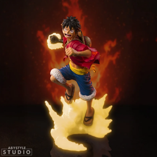 Φιγούρα Statue AbyStyle - One Piece - Monkey D. Luffy (Red Hawk) (Glows in the Dark) #101 (17cm)